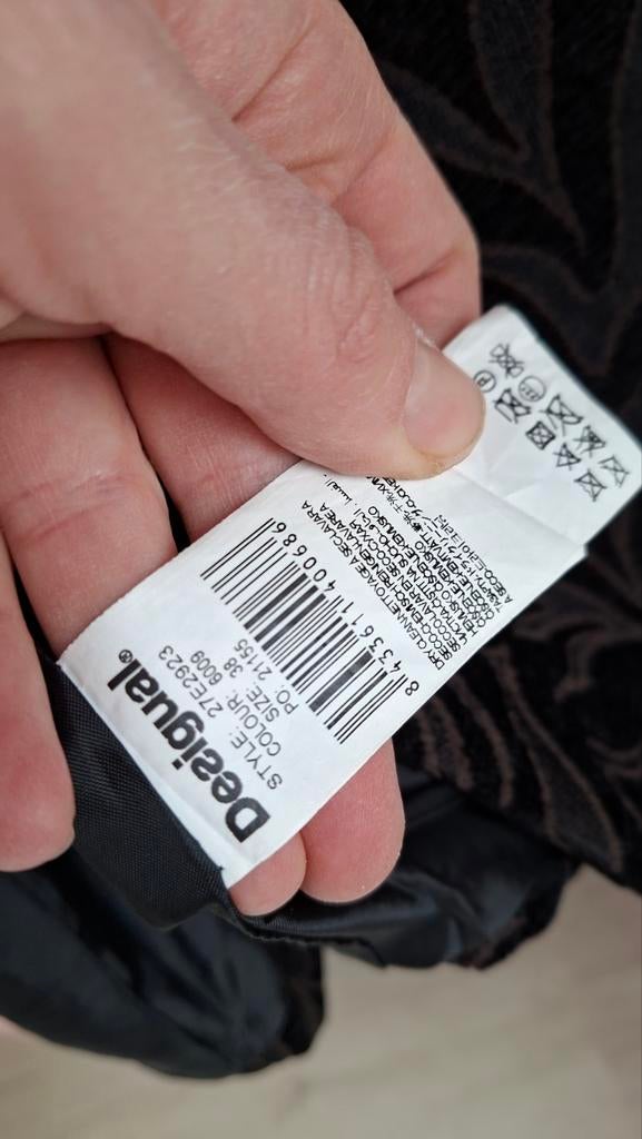 Desigual jas met zebraprint, Ophalen of Verzenden, Zo goed als nieuw, Maat 38/40 (M), Zwart