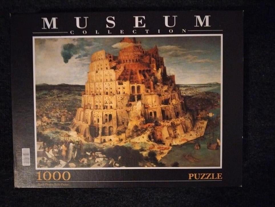 Museumcollectie Puzzel: De Toren van Babel - 1000 stukjes, Ophalen of Verzenden, 500 t/m 1500 stukjes, Nieuw, Legpuzzel