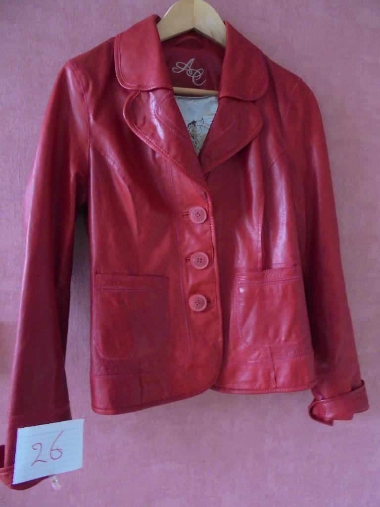 ÄRMA"rood leren dames jasje, Arma, Ophalen of Verzenden, Zo goed als nieuw, Jasje