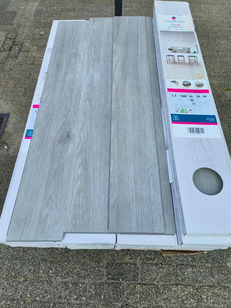 Lamella Clix33, nieuw pvc klik vloer ca. 60 m2 UITVERKOOP, Kunststof, 50 tot 150 cm, Nieuw, Ophalen of Verzenden