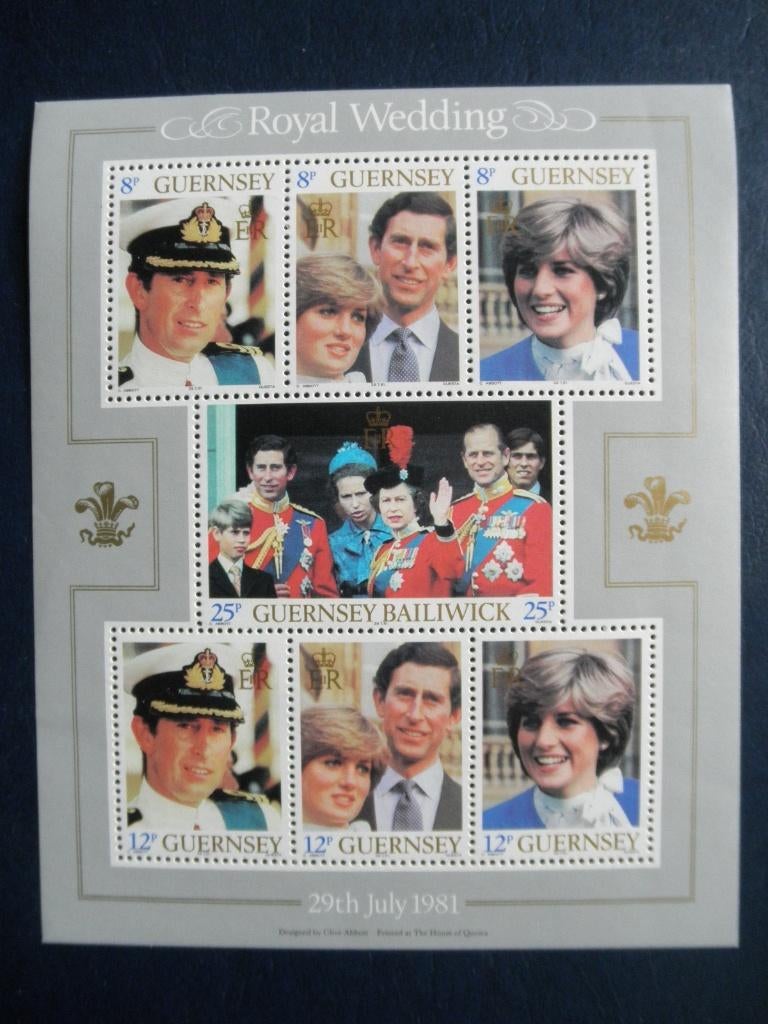 Postzegels Guernsey 1981 Charles + Diana - cw 8,00 postfris., Ophalen of Verzenden, Postfris