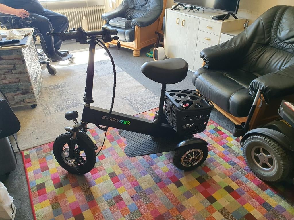 E-scooter driewieler grijs, Fietsen en Brommers, Fietsen | Driewielfietsen, Ophalen, Nieuw