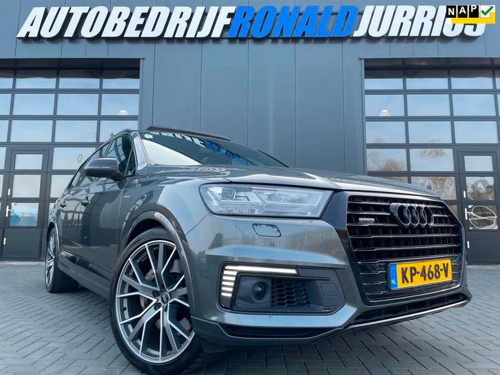 Audi Q7 3.0 TDI e-tron quattro Sport 3X S-Line/RS Stoelen/Pa, Auto's, Audi, Bedrijf, Te koop, Q7, 360° camera, 4x4, ABS, Achteruitrijcamera