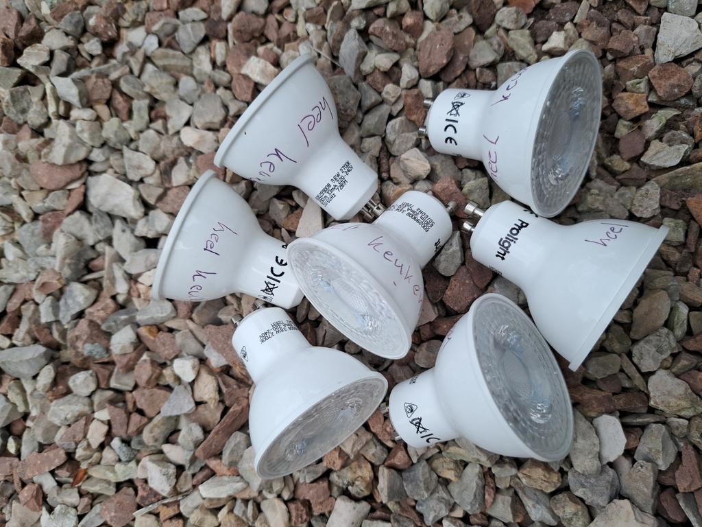 7x Prolight LED spots - Zo goed als nieuw, 30 tot 60 watt, Led-lamp, Bipin of Steekvoet, Ophalen of Verzenden