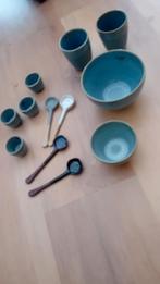Aardewerk set lepels/ kommetjes enz nieuw, Nieuw, Ophalen of Verzenden, Kom(men), Overige stijlen