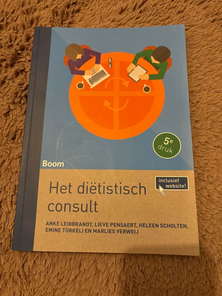 Het diëtistisch consult - 5e druk (inclusief website!), Boeken, Studieboeken en Cursussen, Ophalen of Verzenden, Gamma, Zo goed als nieuw
