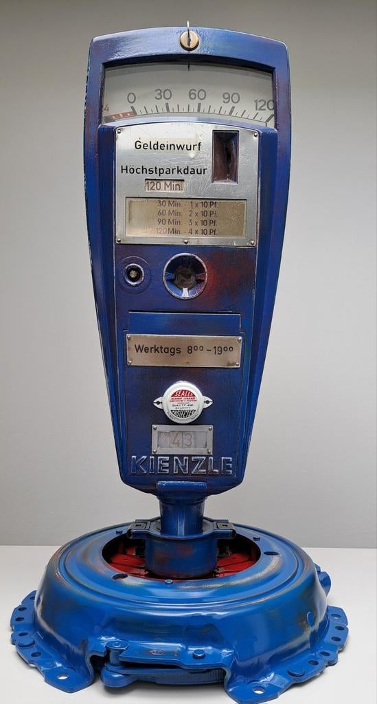 Vintage Parkeermeter Kienzle op Drukgroep, Ophalen