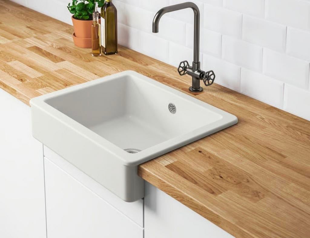 Ikea havsen spoelbak  met zichtbaar front, Ophalen, Wit, Nieuw, 50 tot 100 cm