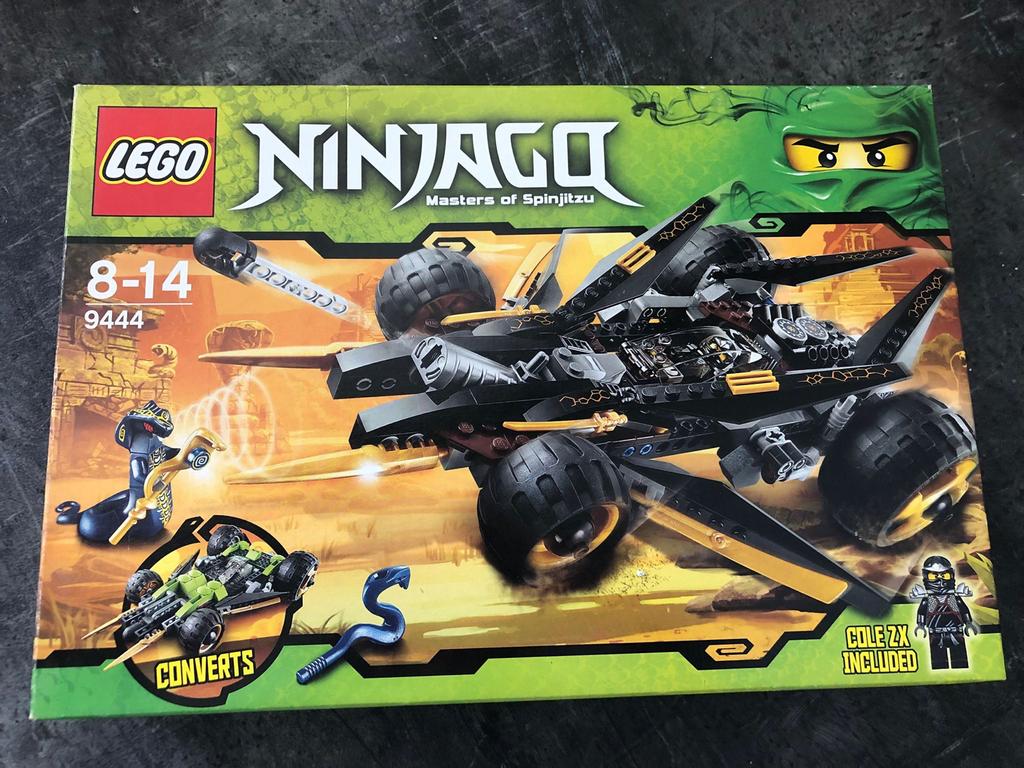 Lego Ninjago 9444 Cole's Tread Assault compleet, Inclusief minifiguren, Gebruikt, Lego, Ophalen of Verzenden