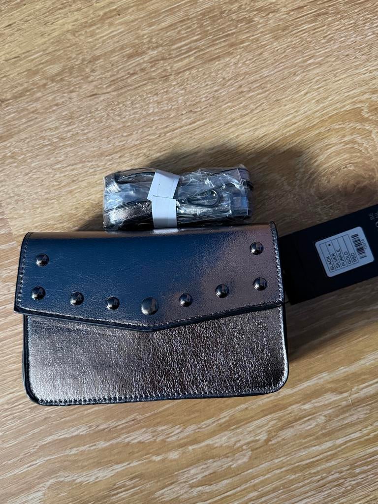 giuliano mini tasje nieuw, Ophalen of Verzenden, Nieuw, Grijs, Schoudertasje