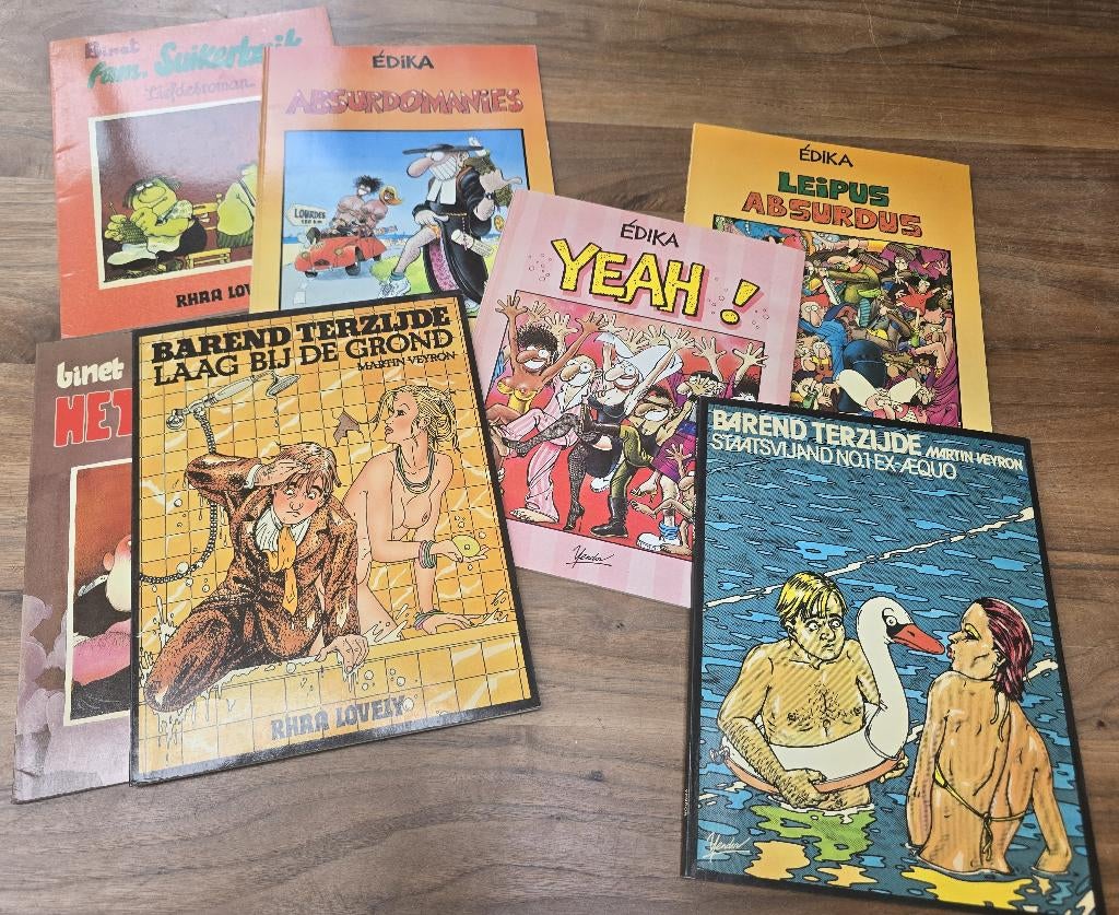 7 strips voor volwassenen, Diverse, Ophalen of Verzenden, Zo goed als nieuw, Meerdere stripboeken