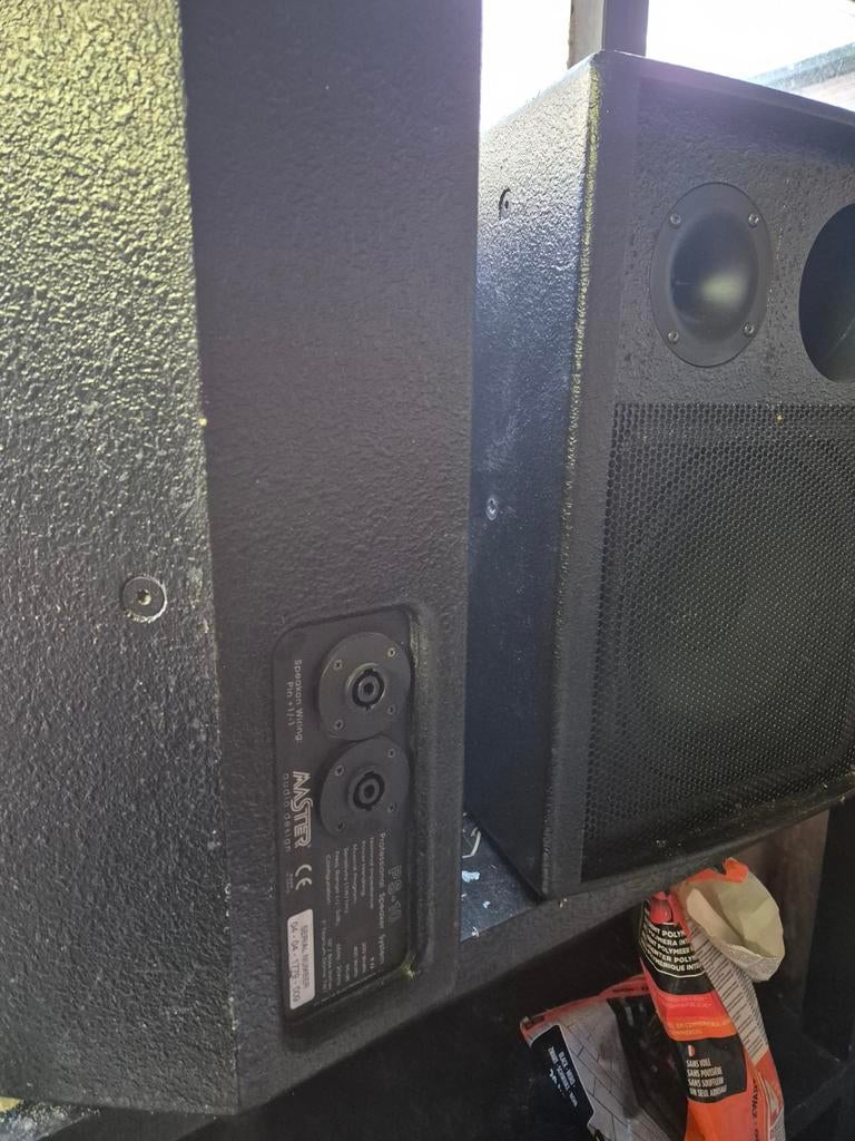 Master ps 10 speakers, Audio, Tv en Foto, Luidsprekers, Gebruikt, Minder dan 60 watt, Front, Rear of Stereo speakers, Ophalen