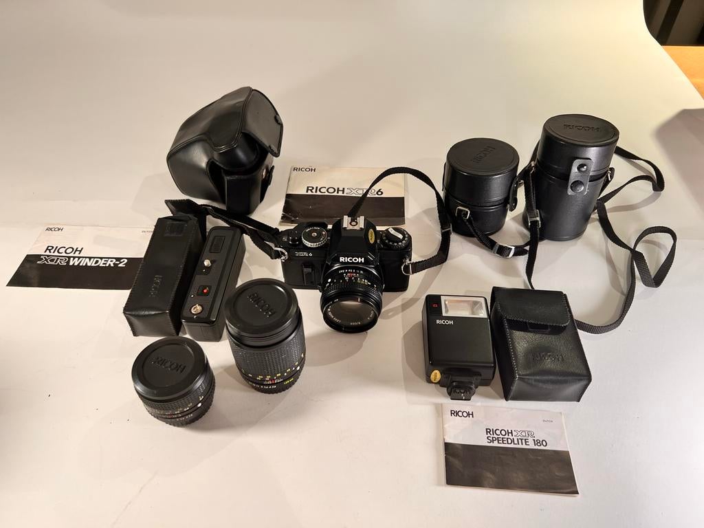 Ricoh XR6 Analoge Camera - Klassieker!, Ophalen of Verzenden, Gebruikt, Spiegelreflex, Overige Merken