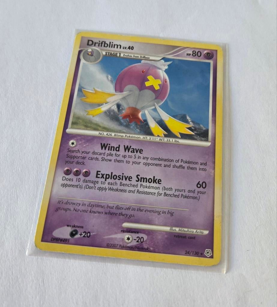 Pokémon kaart Drifblim 24/130 rare 2007, Ophalen of Verzenden