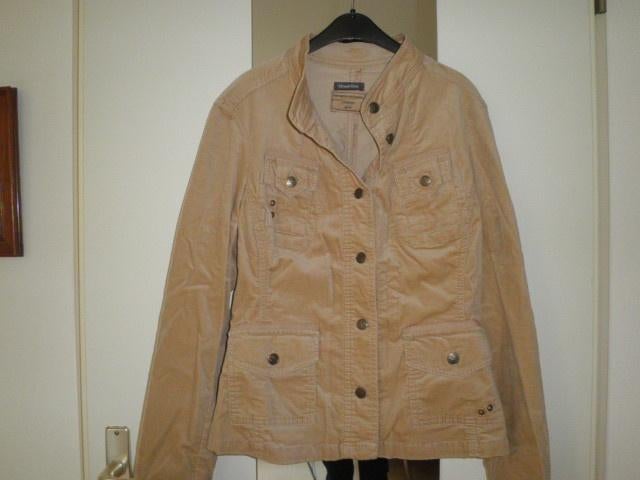 Street One maat S - fluwelen overshirt / jasje, Beige, Street One, Ophalen of Verzenden, Zo goed als nieuw