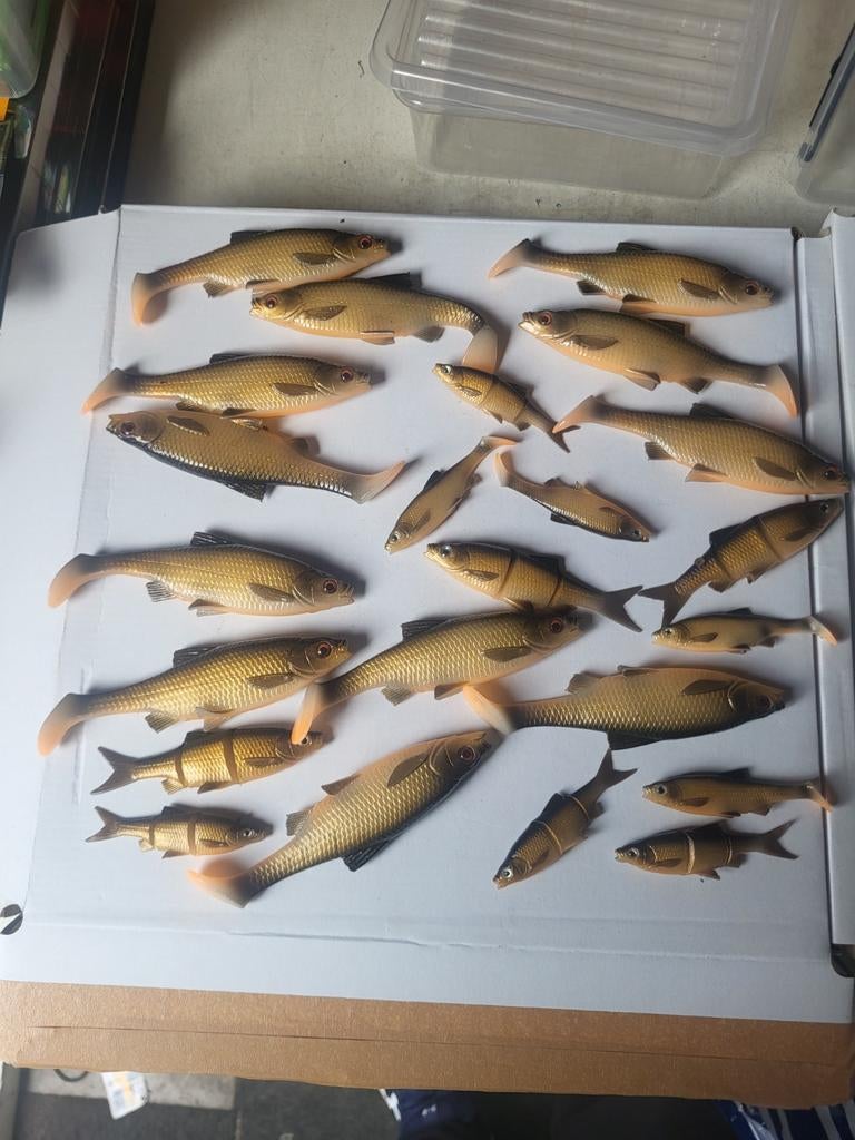 Set van 25 kunstaasjes savage gear in verschillende maten, Ophalen of Verzenden, Zo goed als nieuw