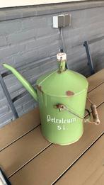 Vintage Petroleum Kan 5 Liter - Groen Emaille, Ophalen