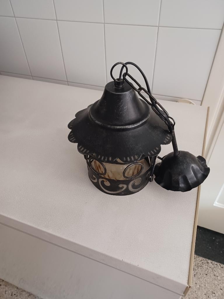 Vintage lamp, Ophalen of Verzenden, Zo goed als nieuw, Metaal, Minder dan 50 cm