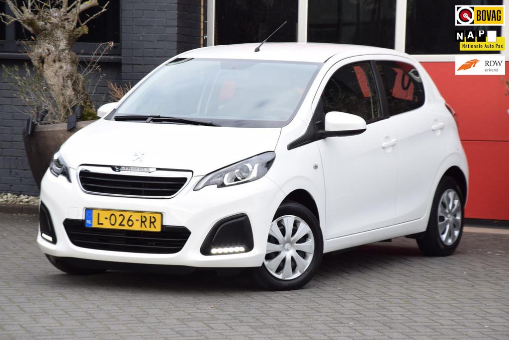 Peugeot 108 1.0 e-VTi Active 2021 Airco 5 Deurs Carplay Came, Auto's, Peugeot, Voorwielaandrijving, Stof, 4 stoelen, Wit