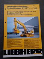 Liebherr R 942 V Litronic Hydraulikbagger Technische Beschr., Boeken, Ophalen of Verzenden, Gelezen, Liebherr, Catalogus