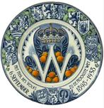 Keramiek wandbord Wilhelmina 1898-1938 Société Céramique, Ophalen