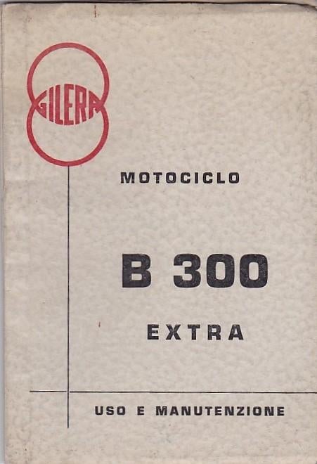 Gilera B300 motor handleiding origineel italiaans instructie, Ophalen of Verzenden, Overige merken