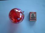 Prachtige gave vintage rode luster glans glas hanger bol, Ophalen of Verzenden, Zo goed als nieuw