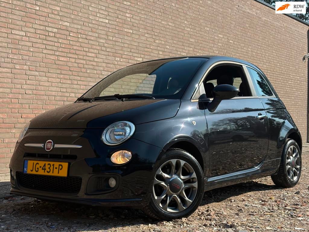 Fiat 500 Cabrio | 0.9 TwinAir Lounge | Climate | Half leder, Voorwielaandrijving, Euro 5, 86 pk, Gebruikt