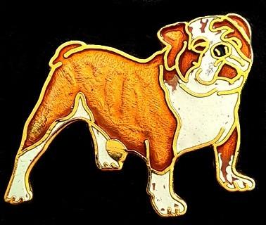 Buldog pin, Verzenden, Nieuw, Dier of Natuur, Speldje of Pin