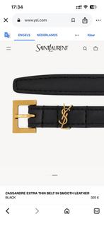 CASSANDRE extra thin belt in smooth leather: Black SIZE: 90, Kleding | Dames, Riemen en Ceinturen, Minder dan 3 cm, Tailleriem