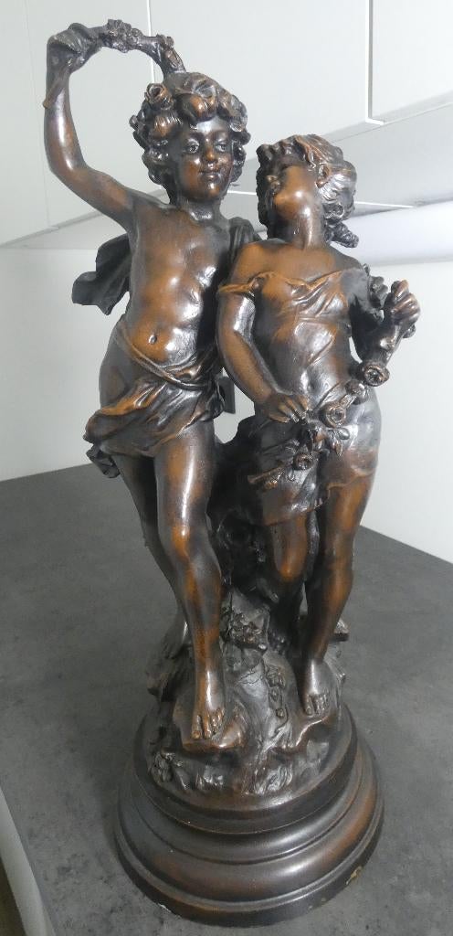 Brons kleurig beeld Auguste Moreau [1999], Antiek en Kunst, Ophalen