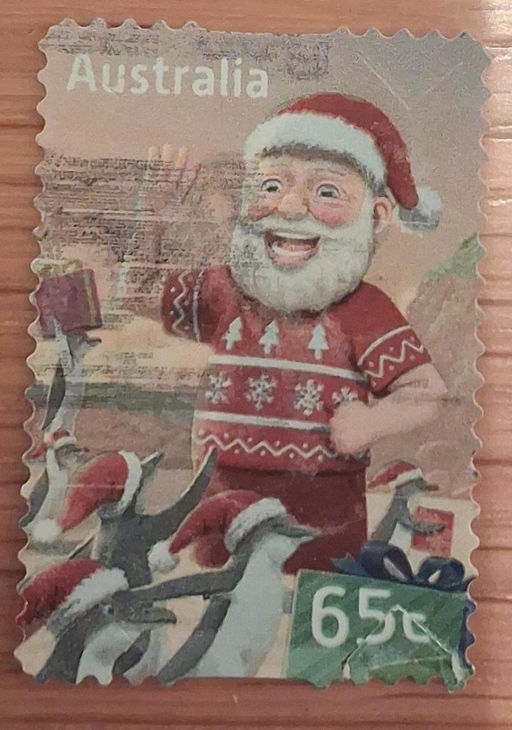 AUSTRALIE 2025 : KERST S.A MET GLANS, Postzegels en Munten, Postzegels | Oceanië, Ophalen of Verzenden