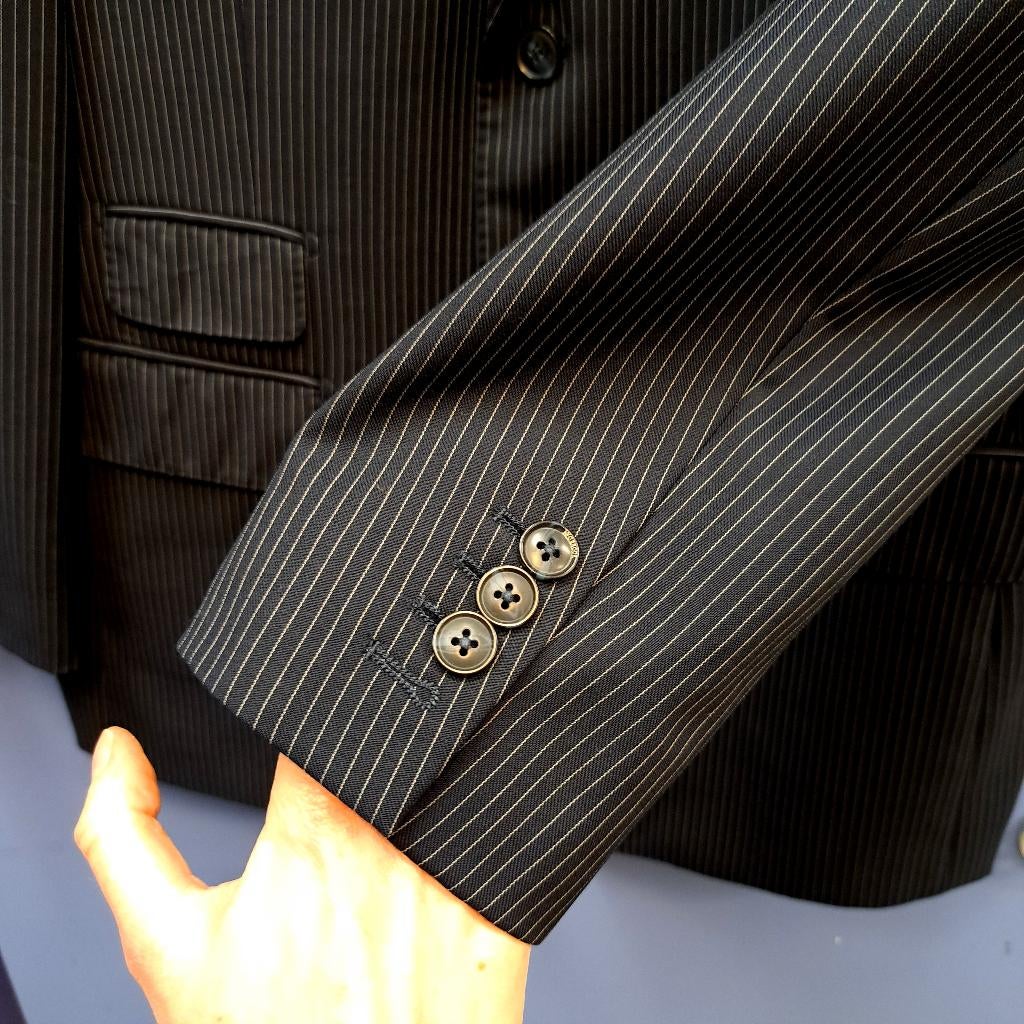 McGregor Distinction donker blauw colbert + strepen 50 31783, Kleding | Heren, ., Ophalen of Verzenden, Zo goed als nieuw, McGregor