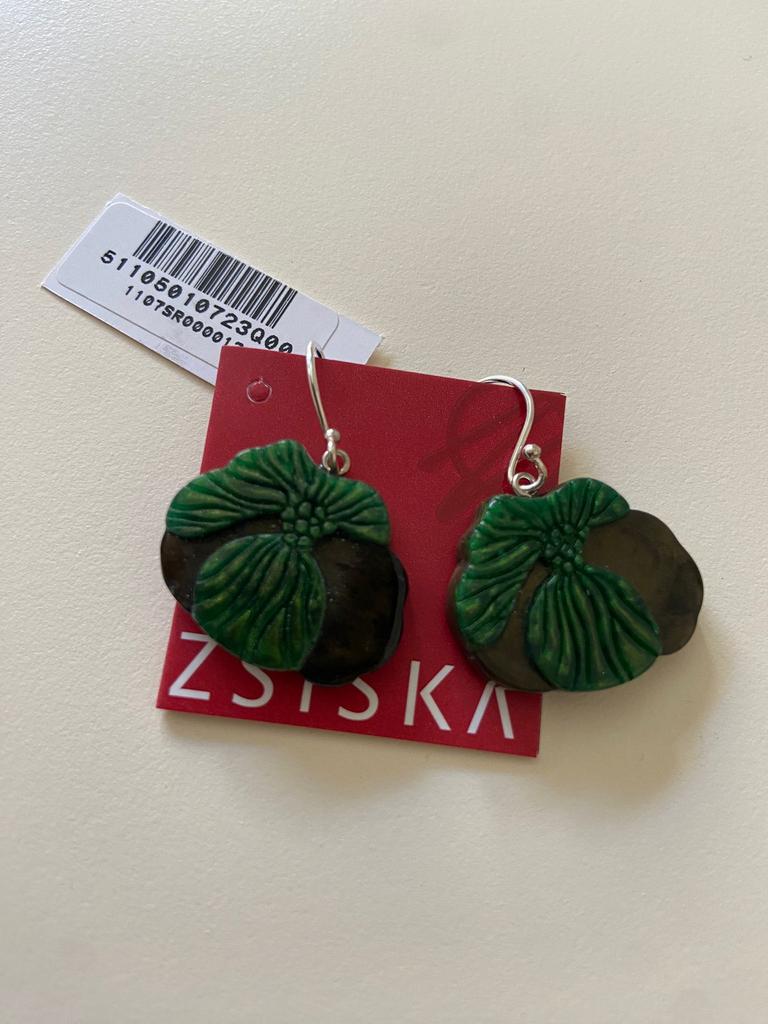 Zsiska oorbellen nieuw!, Ophalen of Verzenden, Nieuw, Bruin, Overige materialen