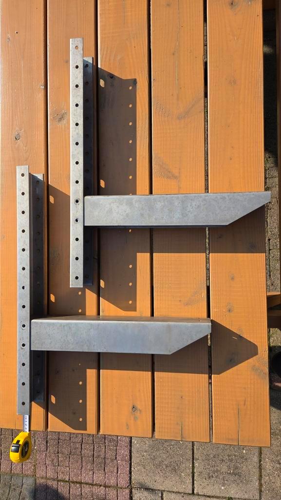 Zware RVS ophangbeugel voor airco/warmtepomp, Doe-het-zelf en Verbouw, Hang- en Sluitwerk, Gebruikt, Overige typen, Rvs, Ophalen