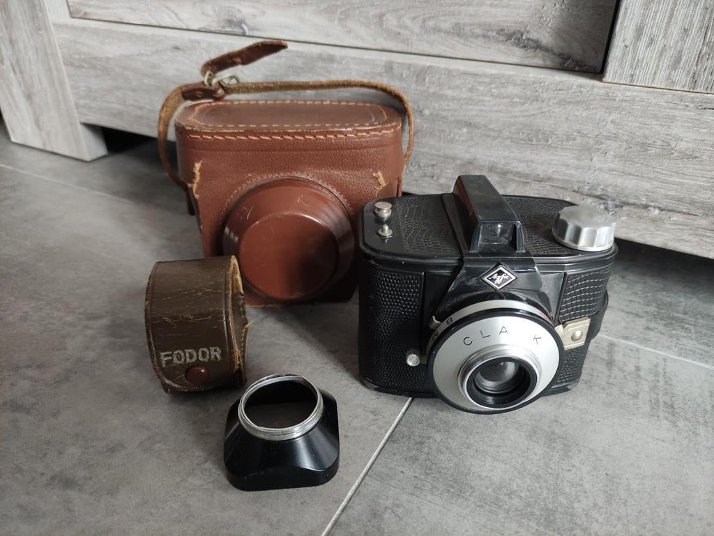 Agfa clack met hoesje en accessoire, Ophalen of Verzenden, Compact, Overige Merken