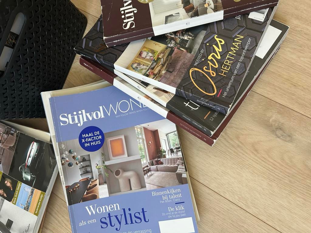 Stijlvol Wonen & Osiris Hertman Woonmagazines (diverse), Boeken, Tijdschriften en Kranten, Gelezen, Overige typen, Ophalen of Verzenden