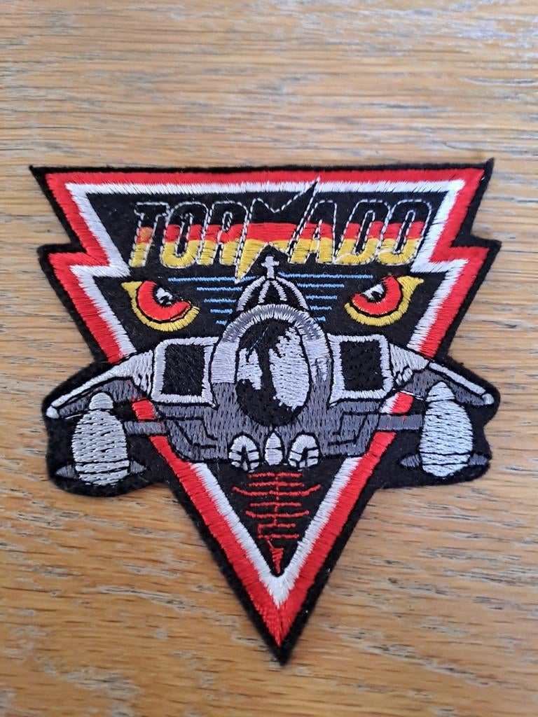 Tornado Vliegtuig Patch - Geborduurde Applicatie, Gebruikt, Ophalen of Verzenden, Onbekend, Overige applicaties
