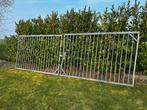 Gegalvaniseerde dubbele poort 6 mtr breed, Ophalen of Verzenden, Gebruikt
