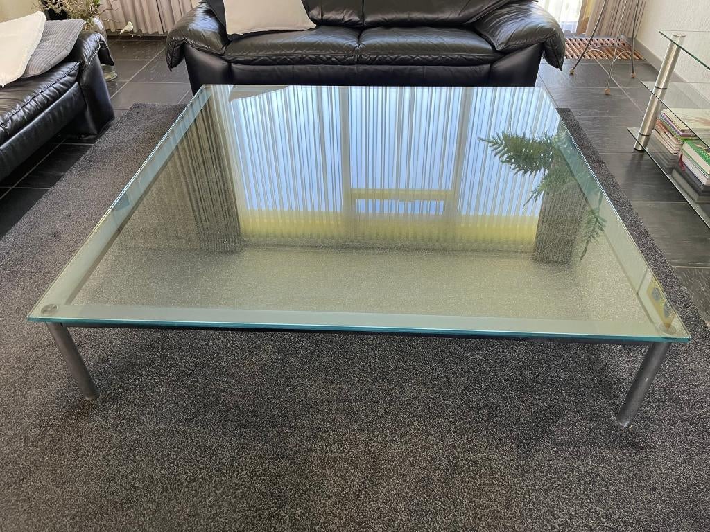 Cassina Le Corbusier LC-10 salontafel, Ophalen, Gebruikt, Bauhaus, Vierkant