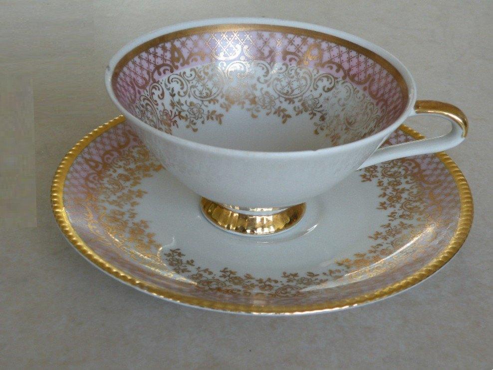 Kop-en-schotel. Antiek., Ophalen of Verzenden