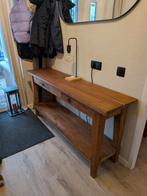 Teak houten dressoir - 160x40x79 cm, Ophalen, Met plank(en), Gebruikt, 150 tot 200 cm