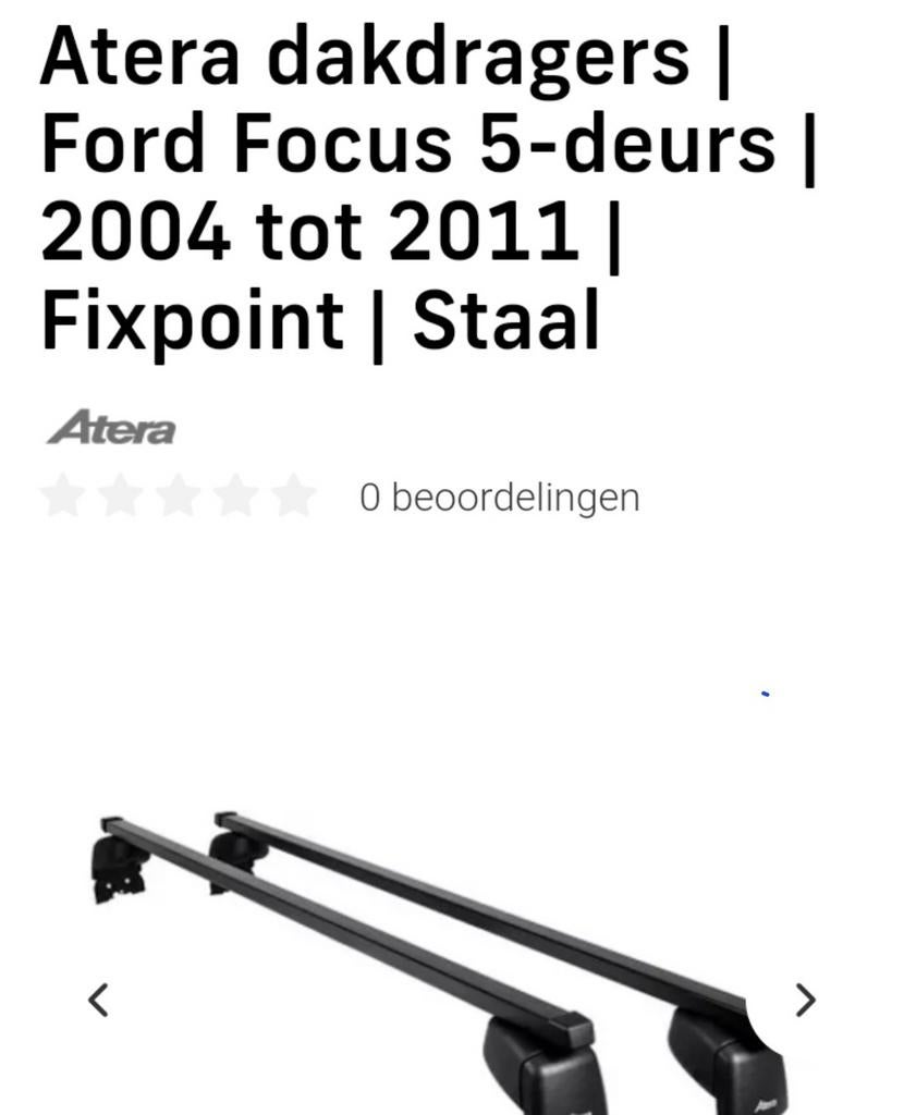 Atera dakdragers voor Ford Focus 5-deurs (2004-2011), Auto diversen, Dakdragers, Ophalen
