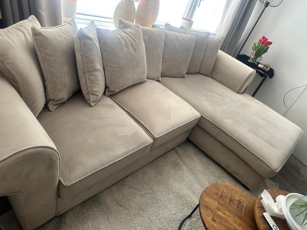 Hoekbank, Huis en Inrichting, Ophalen, Gebruikt, 75 tot 100 cm, Stof