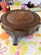 Antieke houten kruitfles, Ophalen of Verzenden