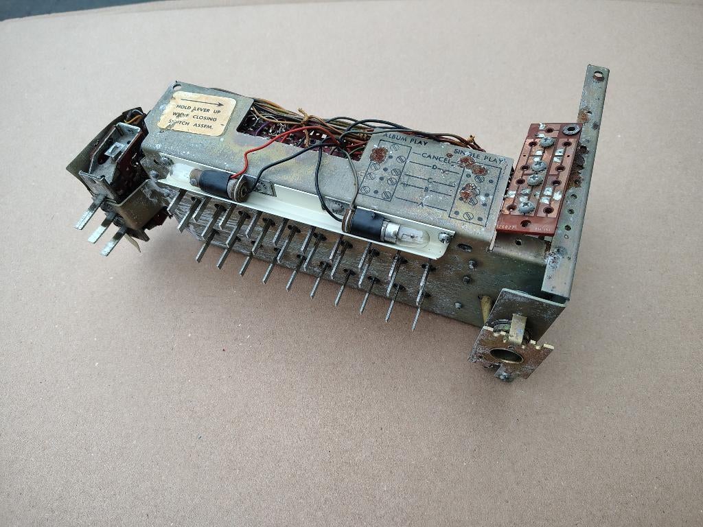 Toetsenbord Wurlitzer Wallbox/ 5220 (1964/1972) jukebox, Verzamelen, Verzenden, Gebruikt, 1950 tot 1960, Seeburg