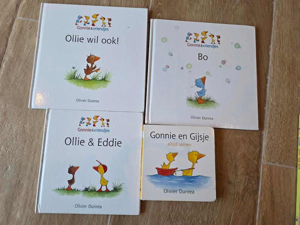 Gonnies Vriendjes Boekjes - Olivier Dunrea (4 stuks), Ophalen of Verzenden, Gelezen, Olivier Dunrea, Fictie algemeen