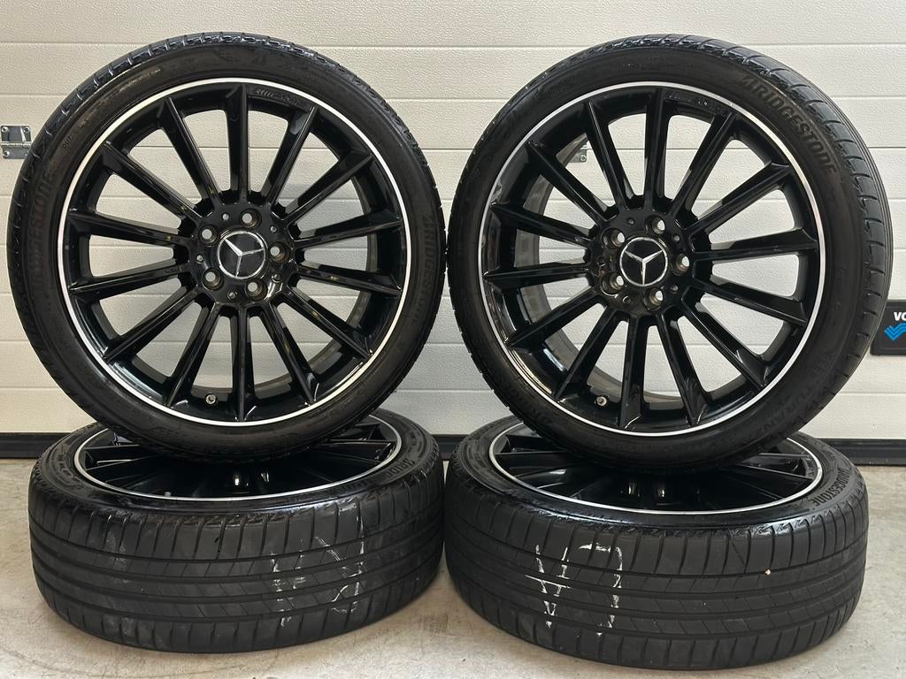 Originele 19 inch Mercedes A B CLA AMG Velgen & Banden set, Auto-onderdelen, Banden en Velgen, 19 inch, Banden en Velgen, Ophalen of Verzenden