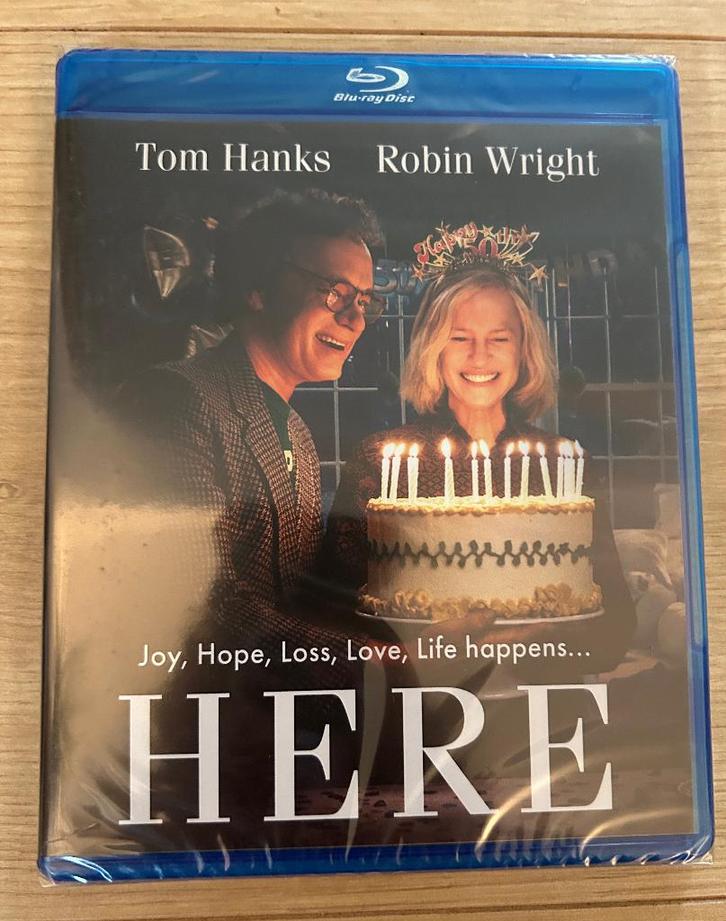 Blu-ray Here Tom Hanks Robin Wright Robert Zemeckis nieuw, Cd's en Dvd's, Blu-ray, Nieuw in verpakking, Drama, Verzenden