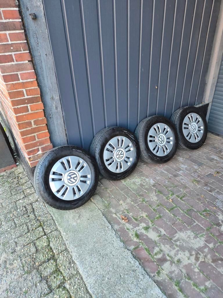 Velgen met banden volkswagen up, Auto-onderdelen, Ophalen, 14 inch, Zomerbanden